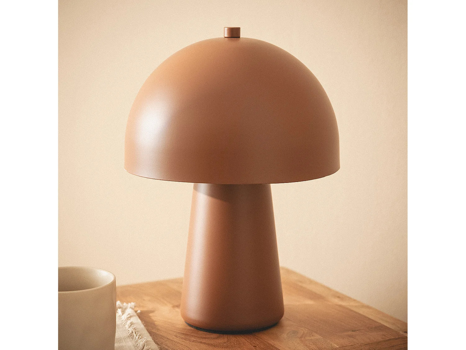 Lampe à poser Métal Quinga Brun