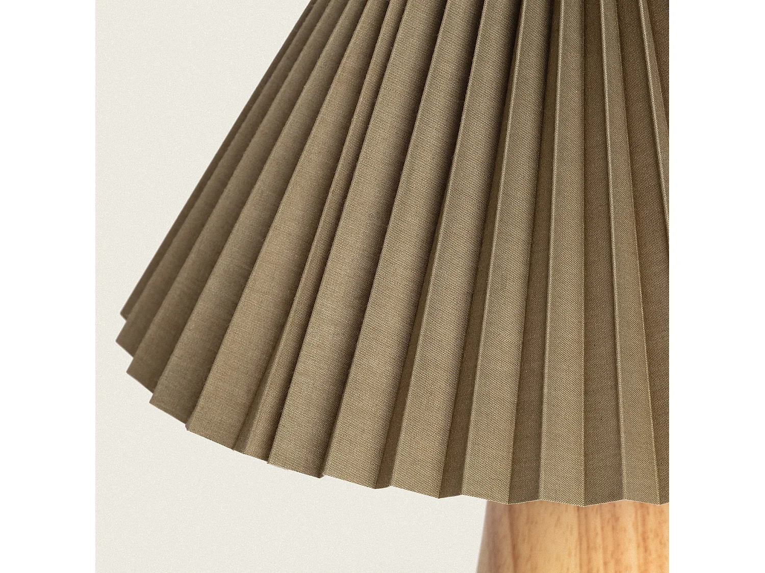 Lampe à Poser Bois Willow Vert kaki