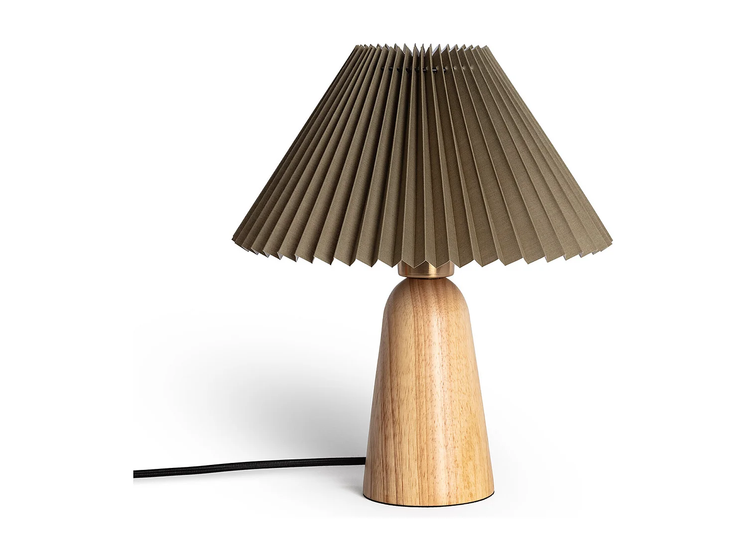 Lampe à Poser Bois Willow Vert kaki