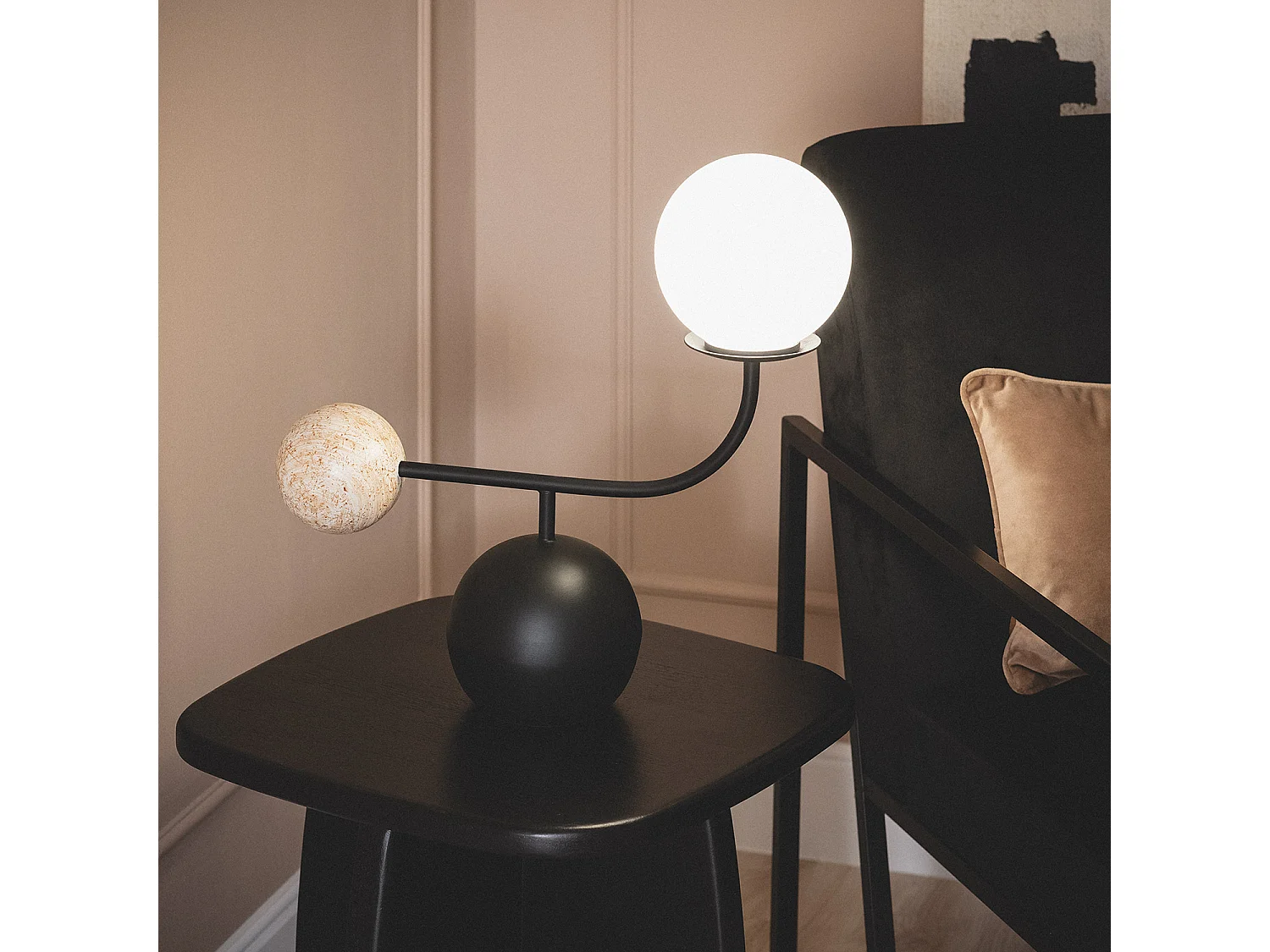 Lampe à Poser Métal Bradwall Noir