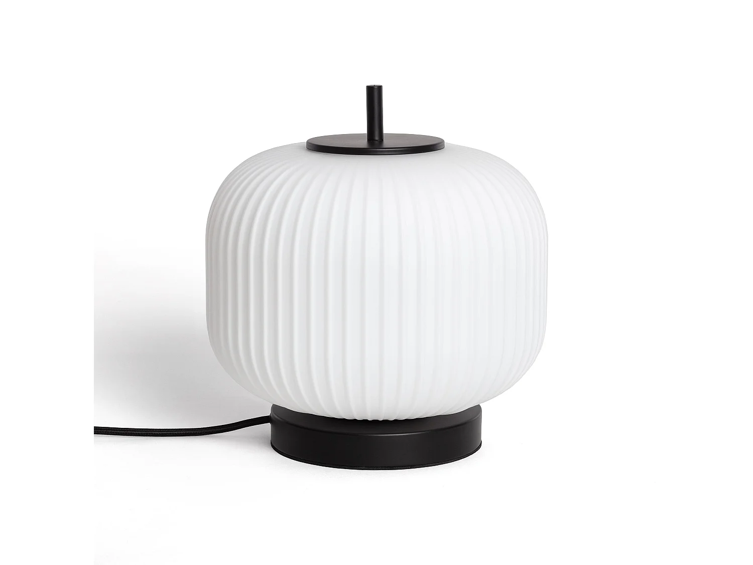 Lampe à Poser Métal et Verre Beca Noir