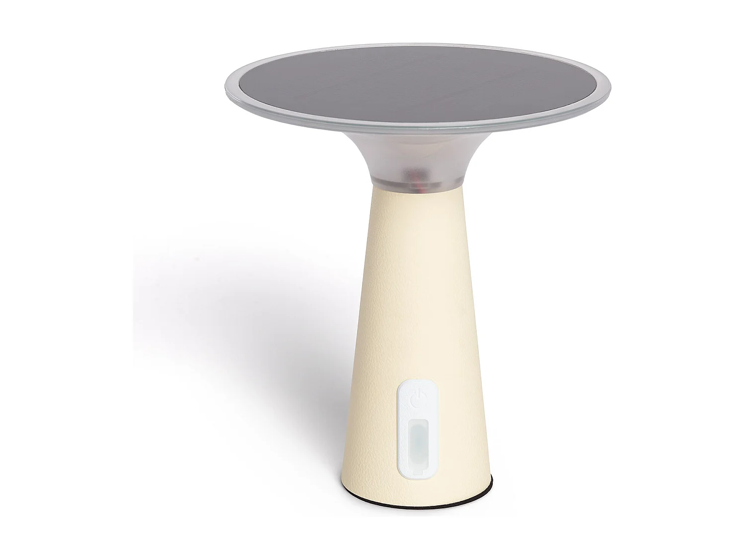 Lámpara de Mesa Solar Exterior LED Portátil con Batería USB Recargable Soucha Beige