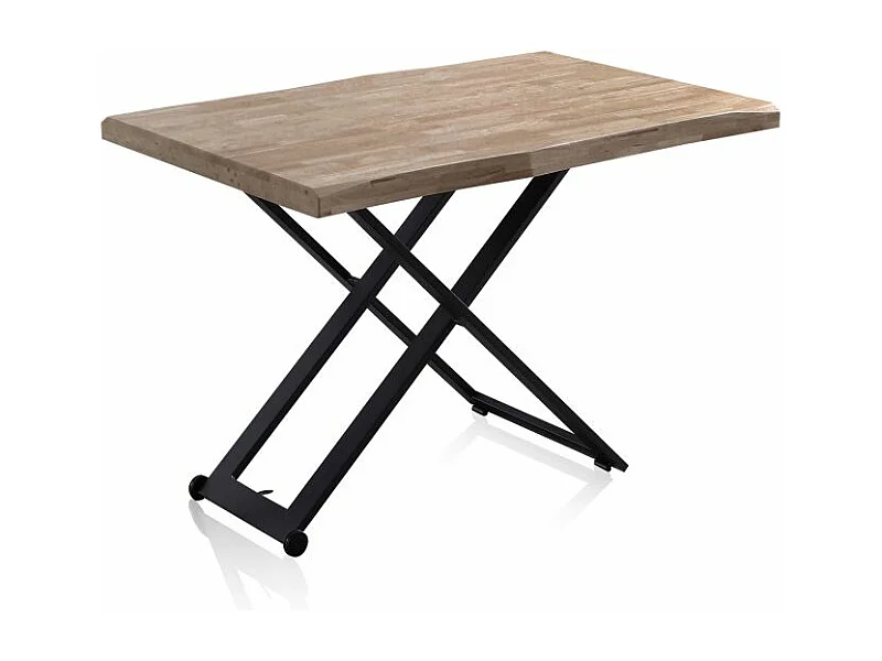 Mesa de centro elevable Lada Fit Roble Honey - Negro