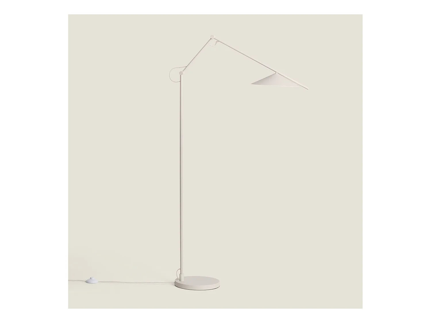 Lámpara de Pie LED 8W Metal Evian Beige