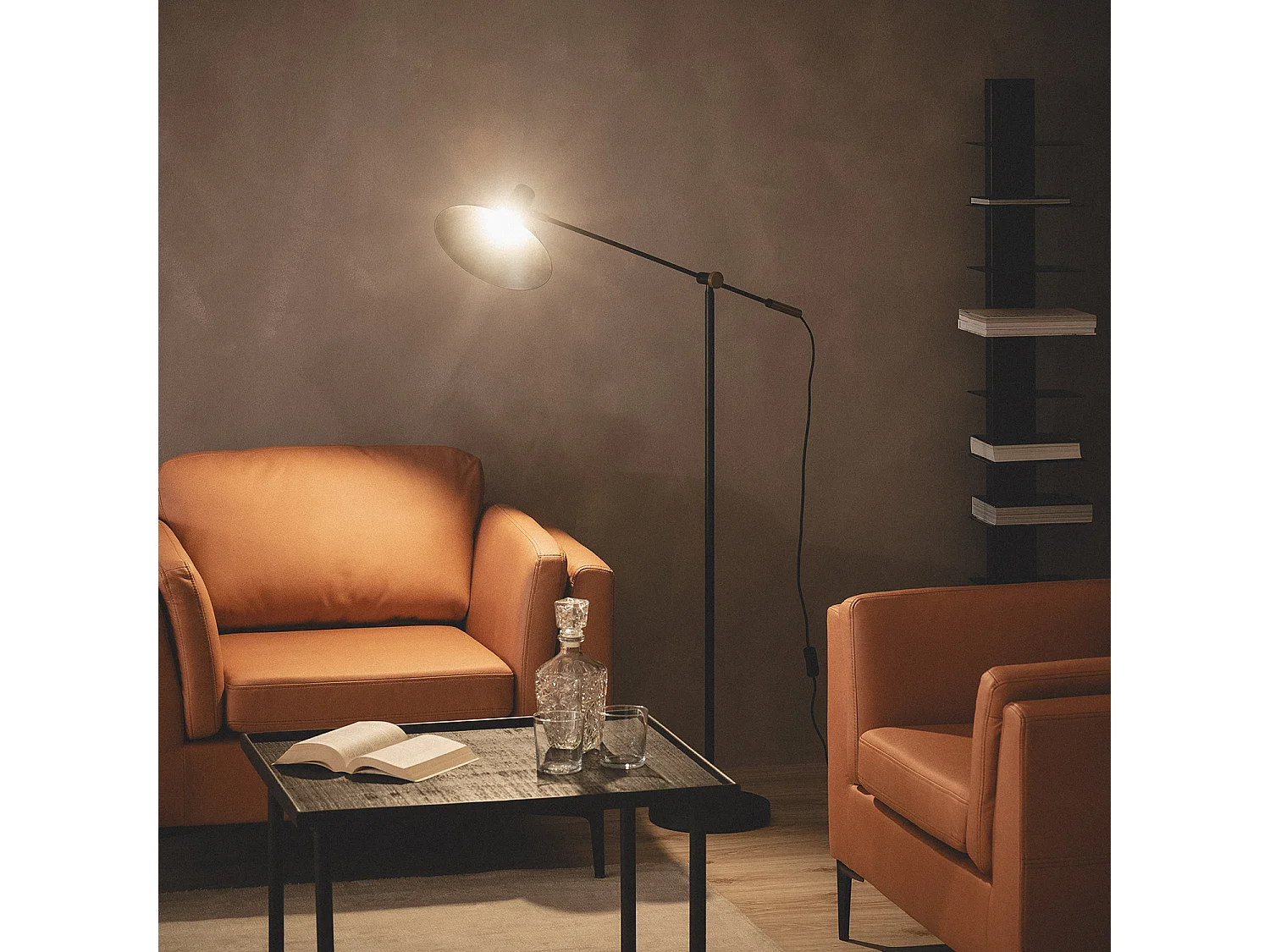 Lampadaire Métal Aleya Noir