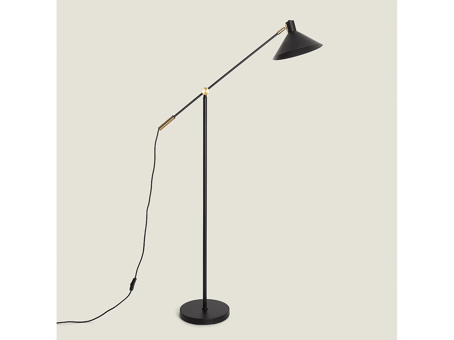 Lampadaire Métal Aleya Noir