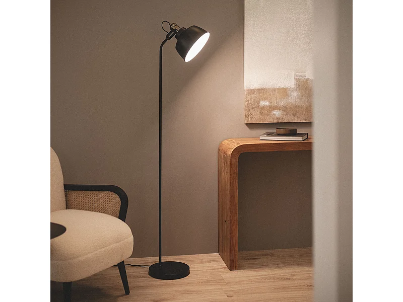 Lampada da Terra Metallo Luise Nero