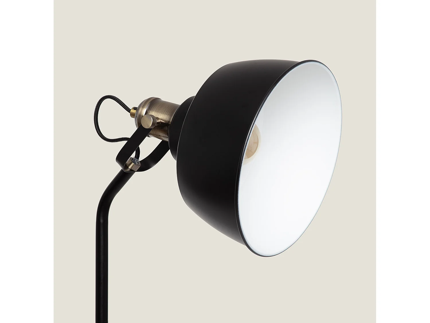 Lampadaire Métal Luise Noir