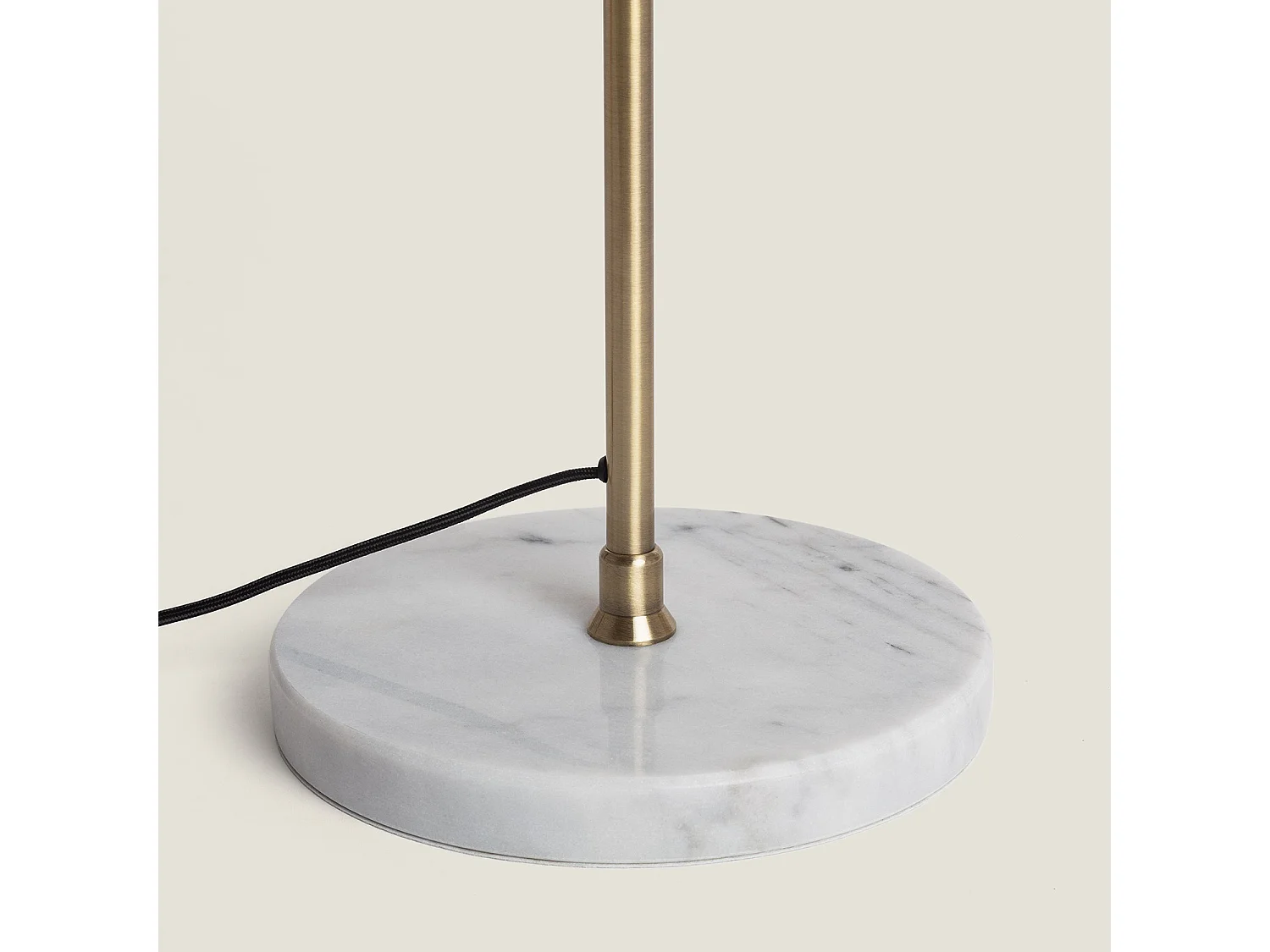 Lampadaire Métal et Marbre Dafne Blanc