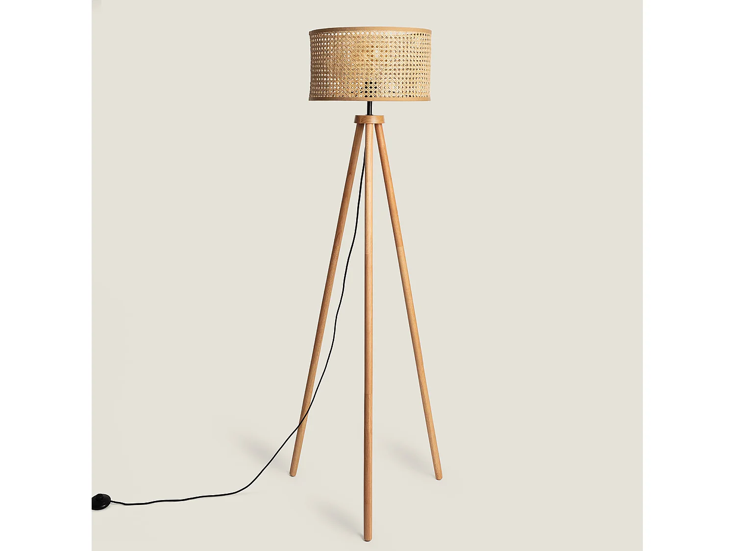 Lampadaire Rotin Adirane  Naturel
