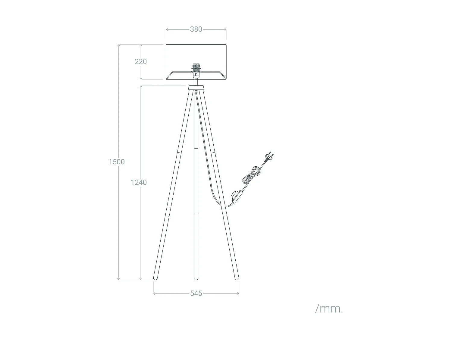 Lampadaire Rotin Adirane  Naturel