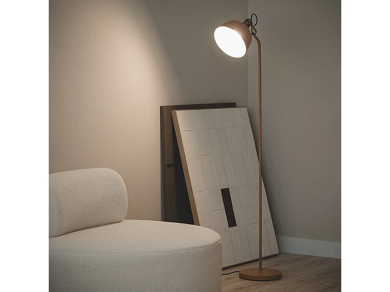 Lámpara de Pie Metal Luise Camel