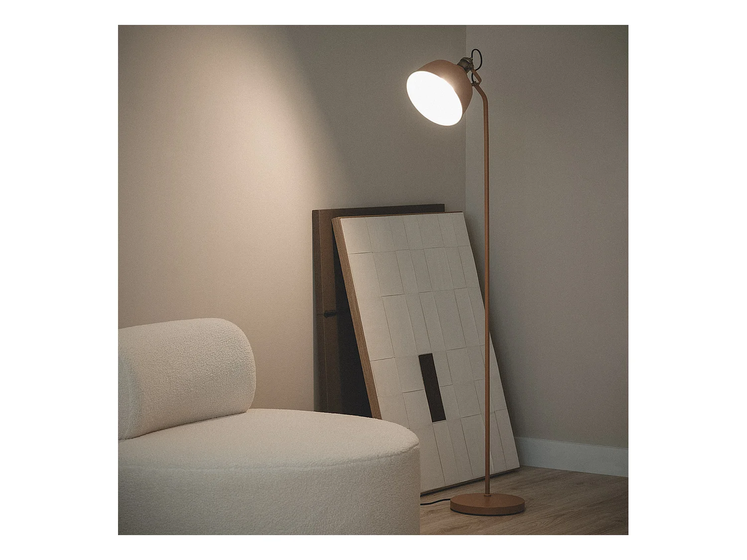 Lampadaire Métal Luise Camel