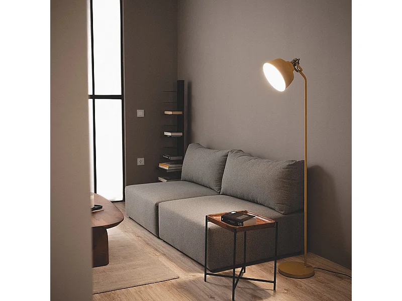 Lámpara de Pie Metal Luise Amarillo