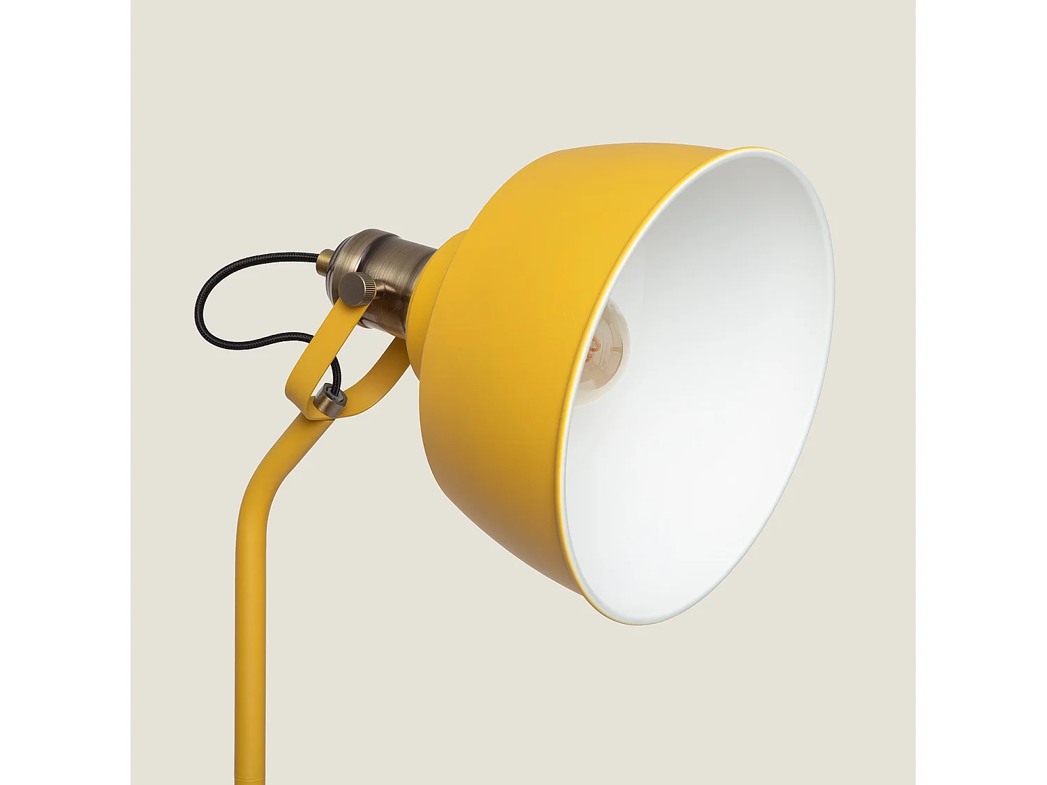 Lámpara de Pie Metal Luise Amarillo