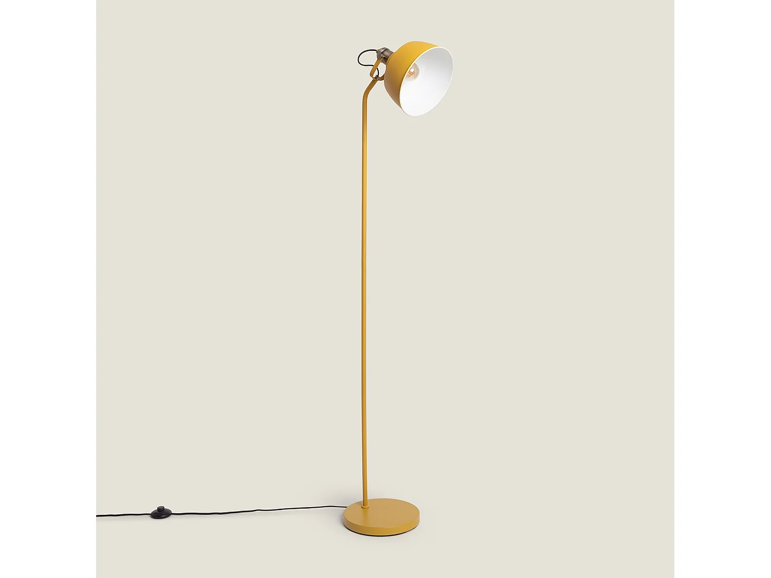 Lampadaire Métal Luise Jaune