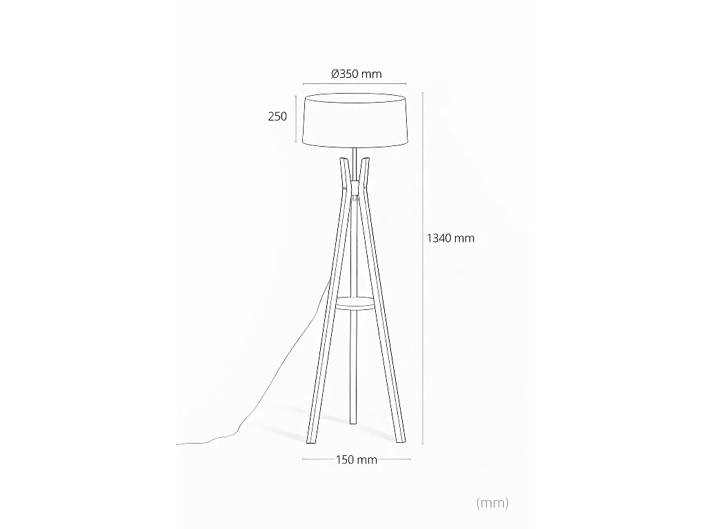 Lampada da Terra Qaanso Verde Celadon