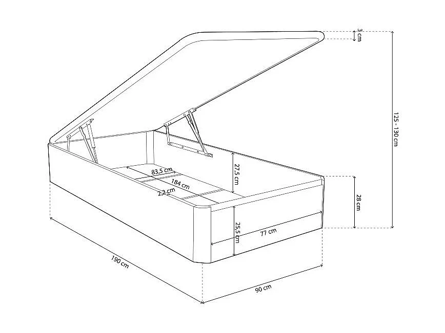 Canapé Luxury 3D Blanco
