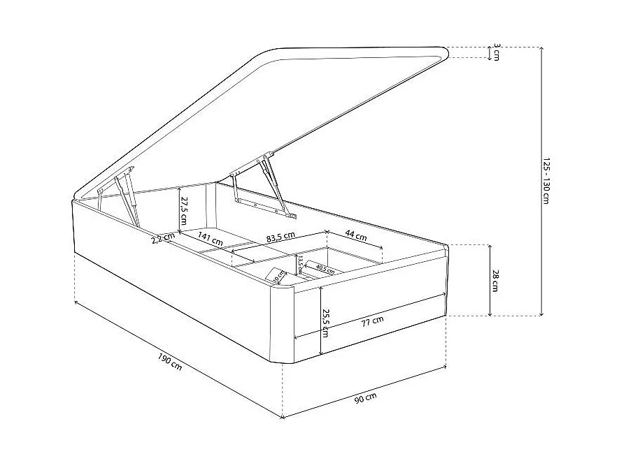 Canapé Luxury Plus 3D Blanco