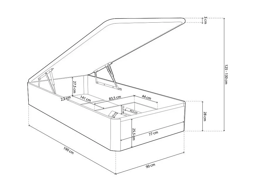 Canapé Luxury Plus 3D Blanco