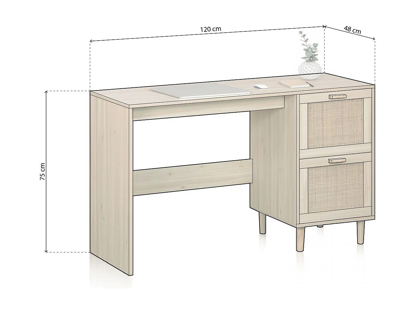 Mesa de estudo fabricada
