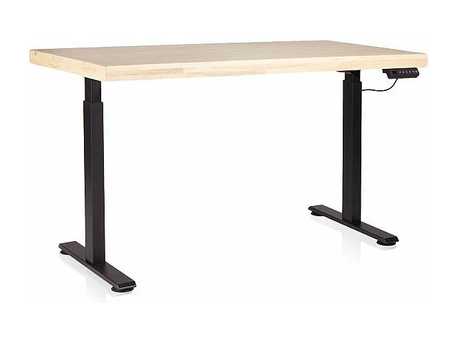 Mesa de estudio elevable Motion 140 Negro - Roble