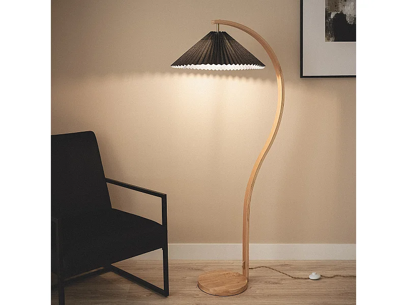 Lampadaire Bois Luanda Noir