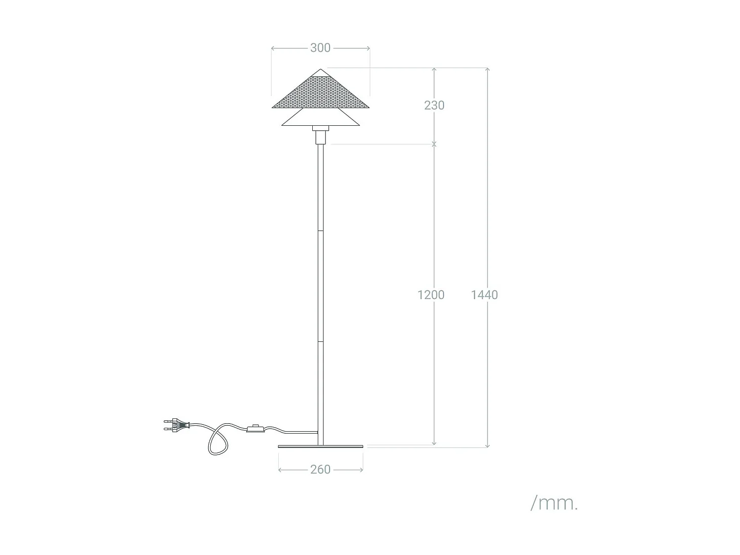 Lampadaire Métal Hesper Noir