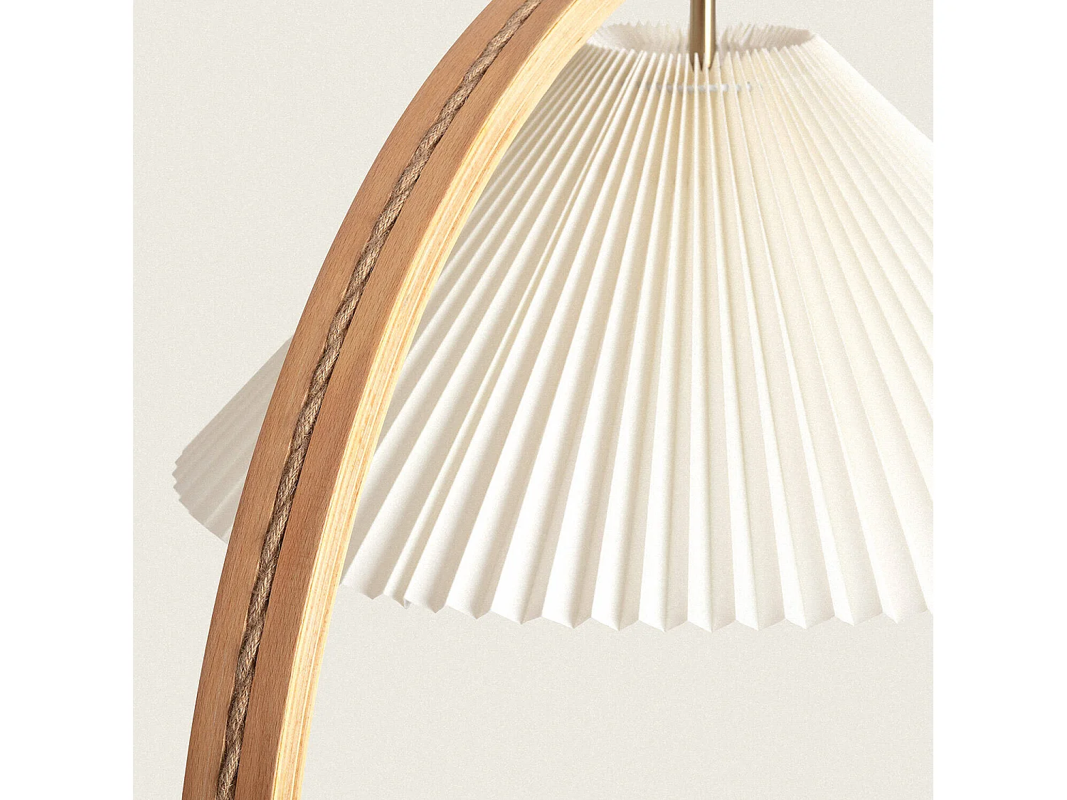 Lampadaire Bois Luanda Blanc