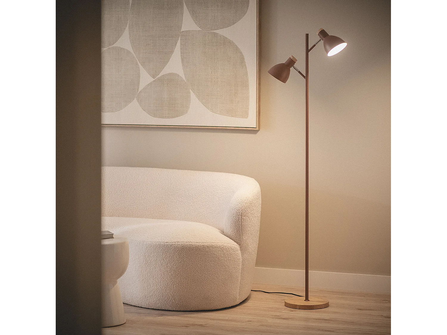 Lampada da Terra Metallo Luxo Marrone