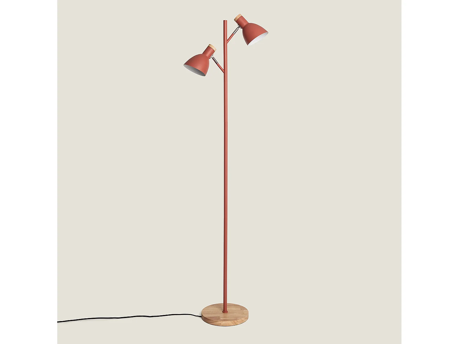 Lampadaire Métal Luxo Brun