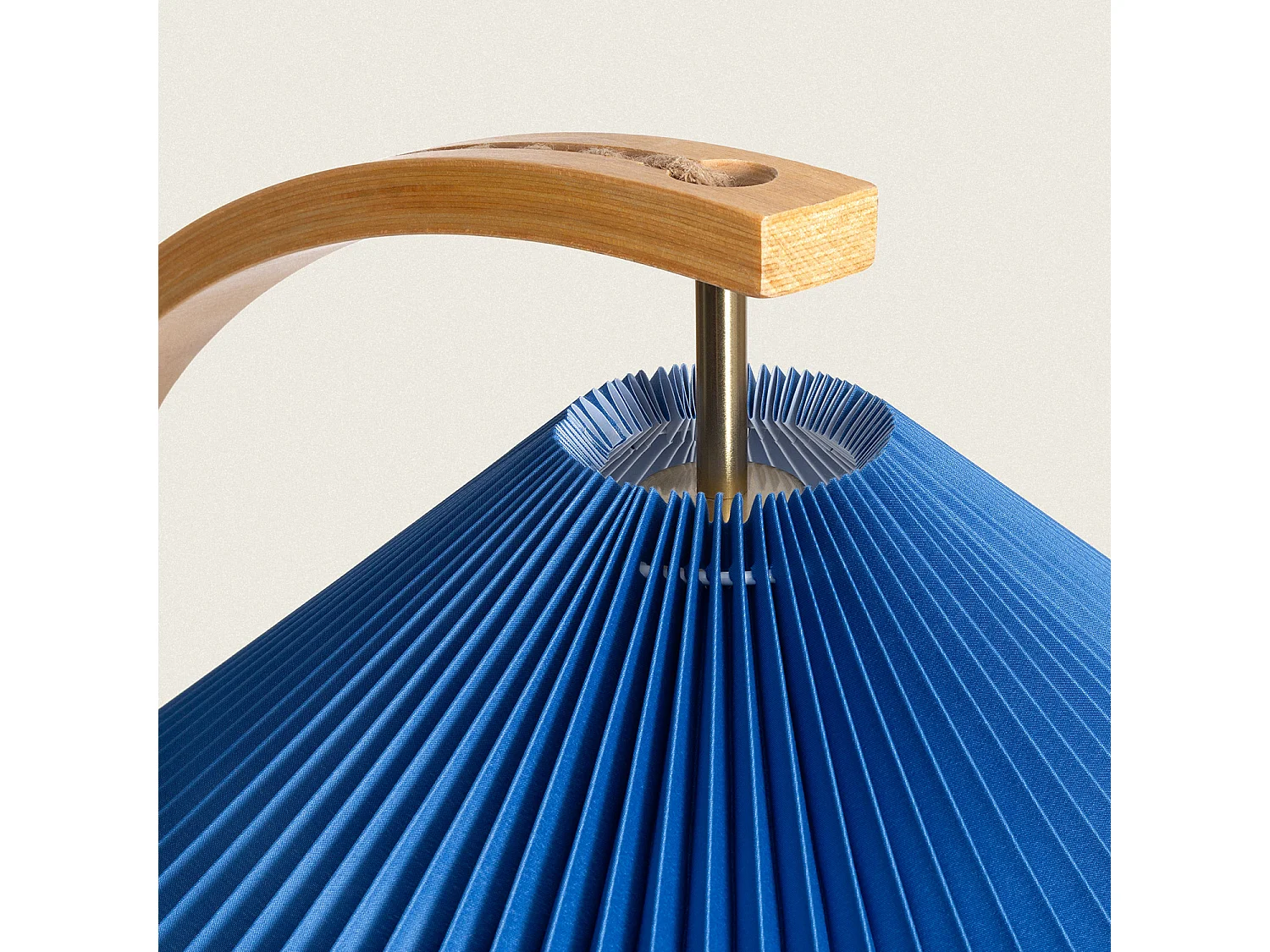 Lampadaire Bois Luanda Bleu foncé