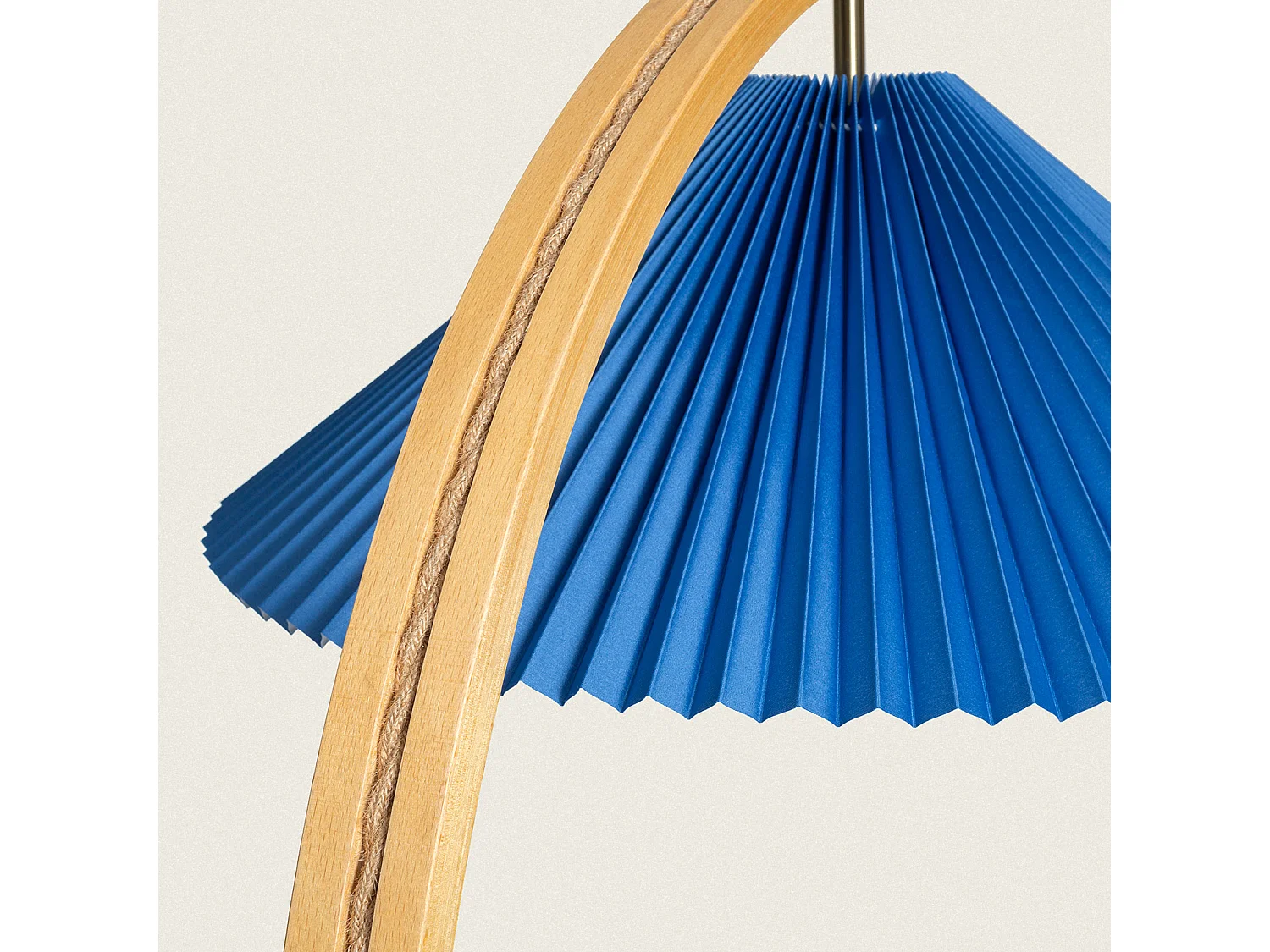 Lampadaire Bois Luanda Bleu foncé
