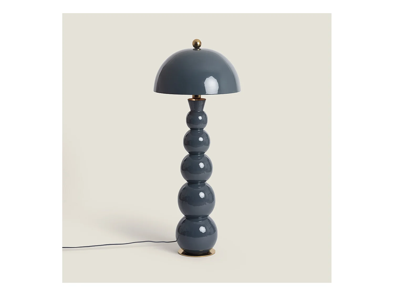 Lampada da Terra Metallo Onkar Azzurro