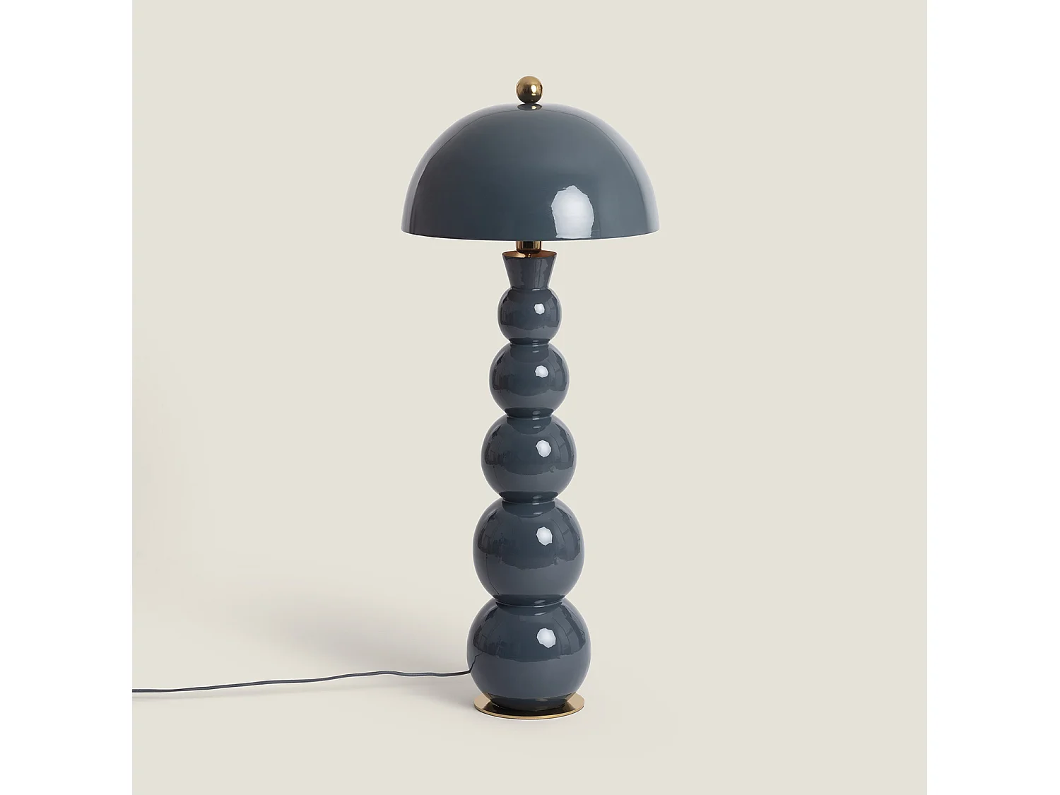 Lampada da Terra Metallo Onkar Azzurro