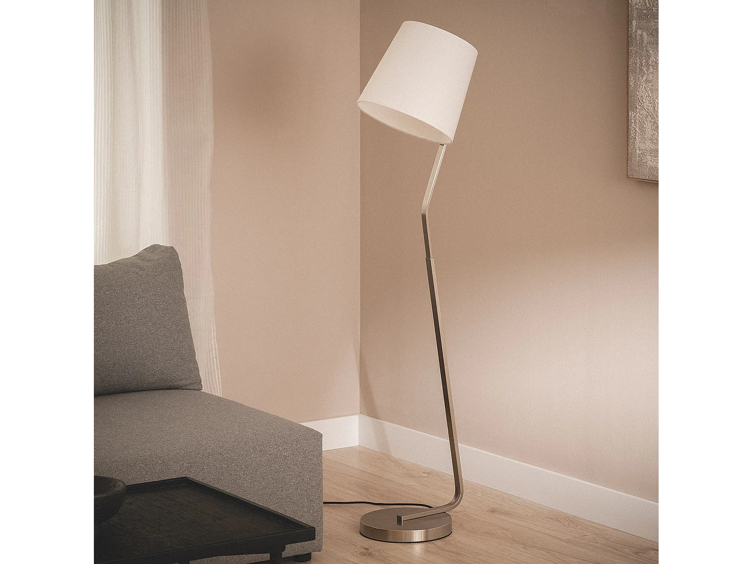 Lampadaire Métal Eikho Blanc