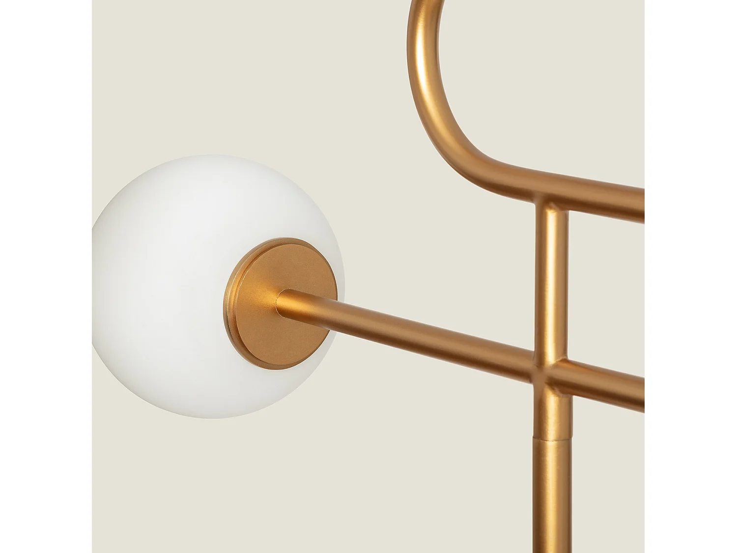 Lampadaire Métal Rowsley Doré