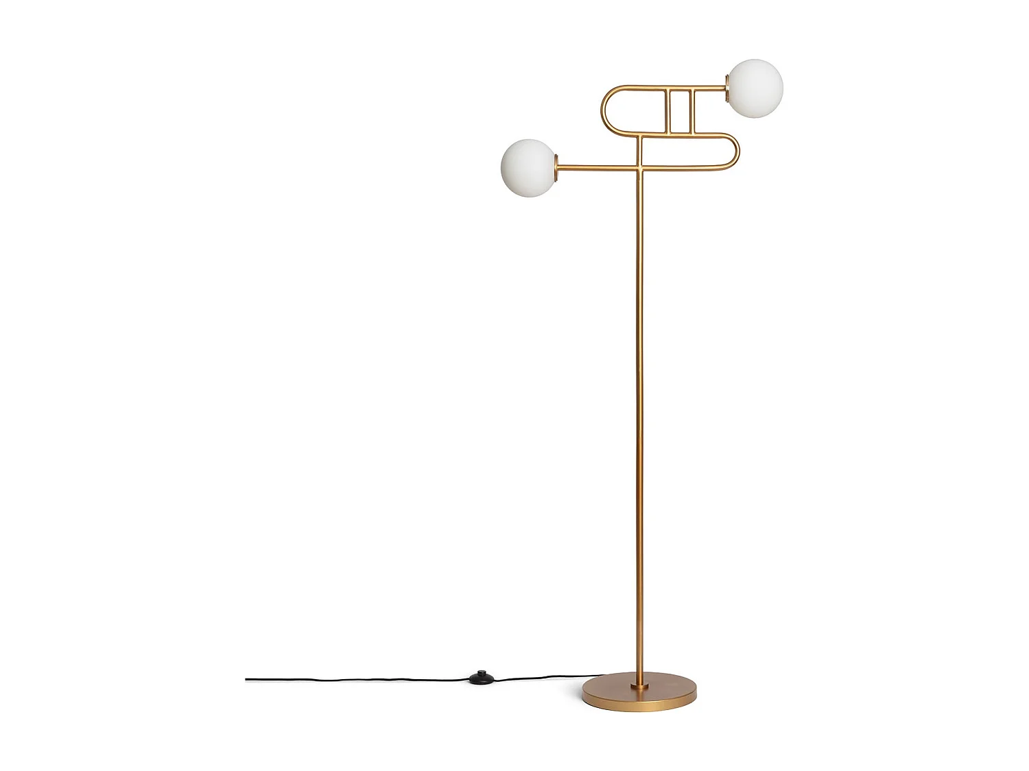 Lámpara de Pie Metal Rowsley Dorado