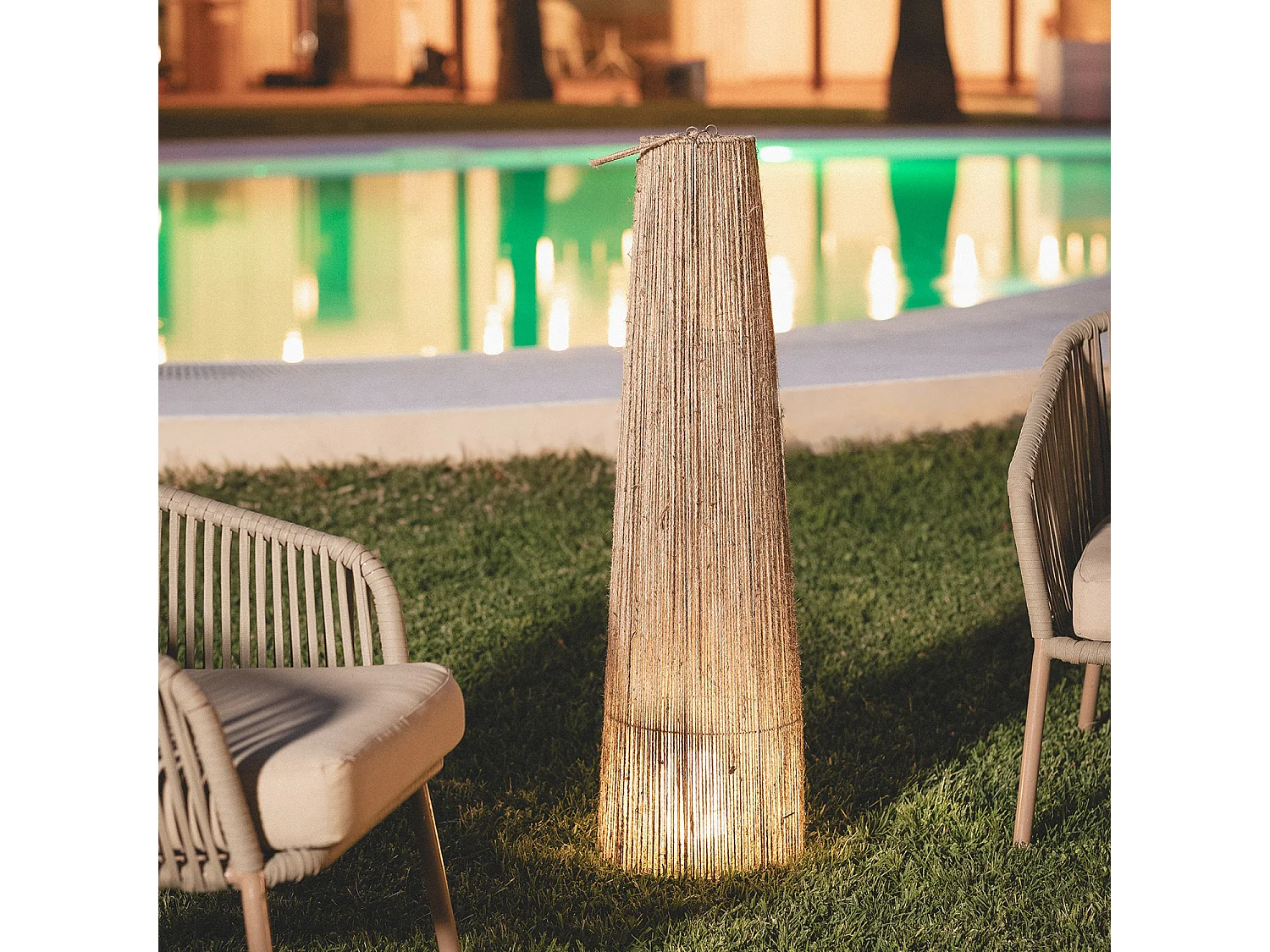 Lámpara de Pie LED Batería Exterior Nora 1000 mm