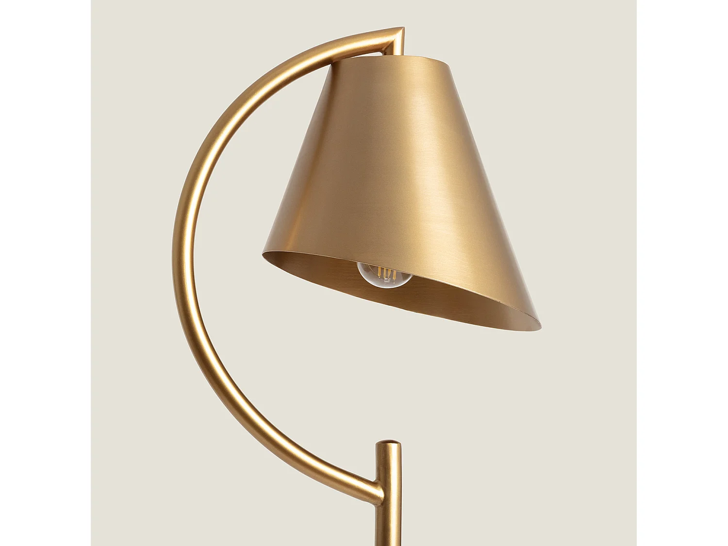 Lampadaire Métal Edern. Doré