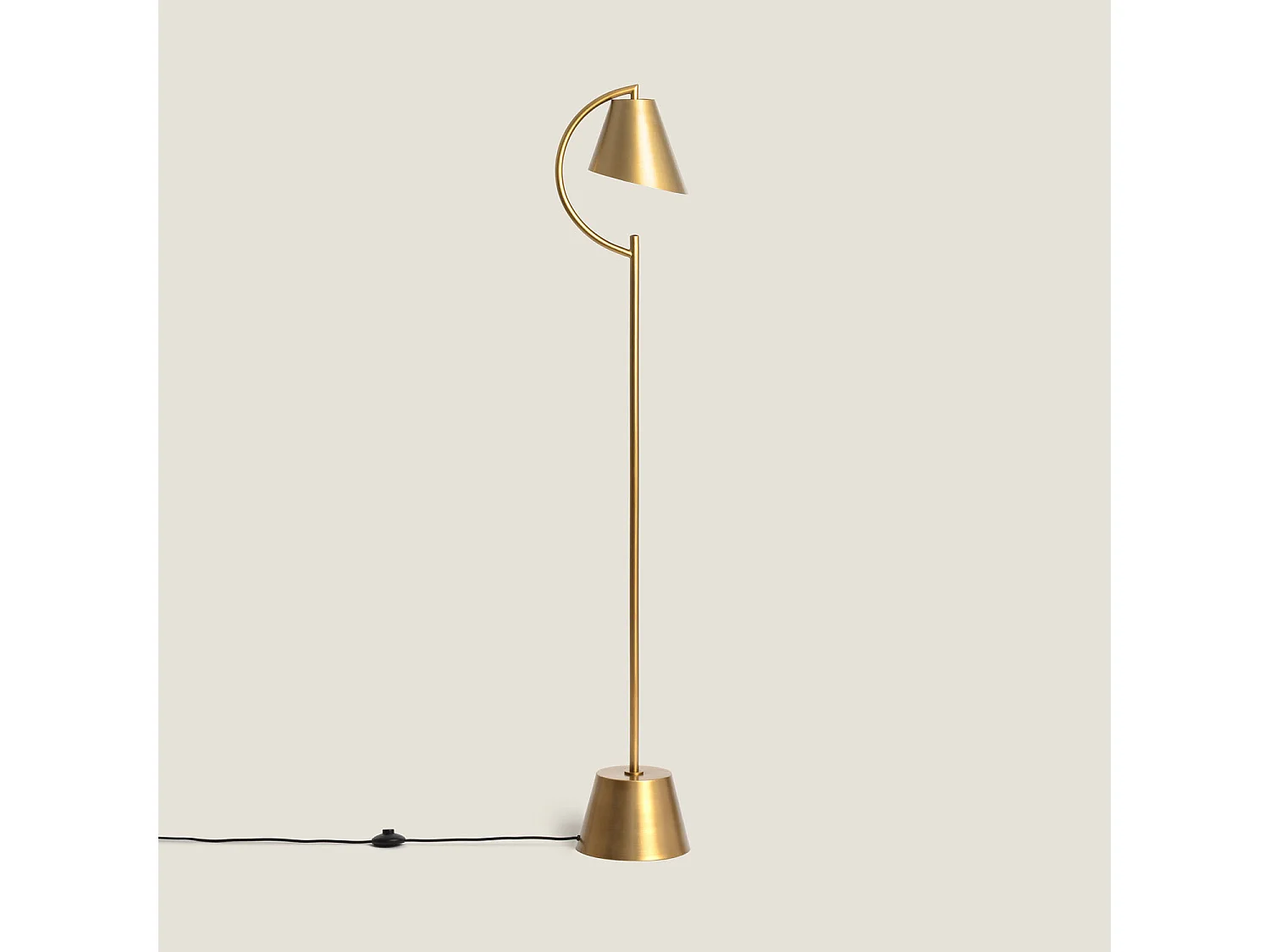 Lampadaire Métal Edern. Doré