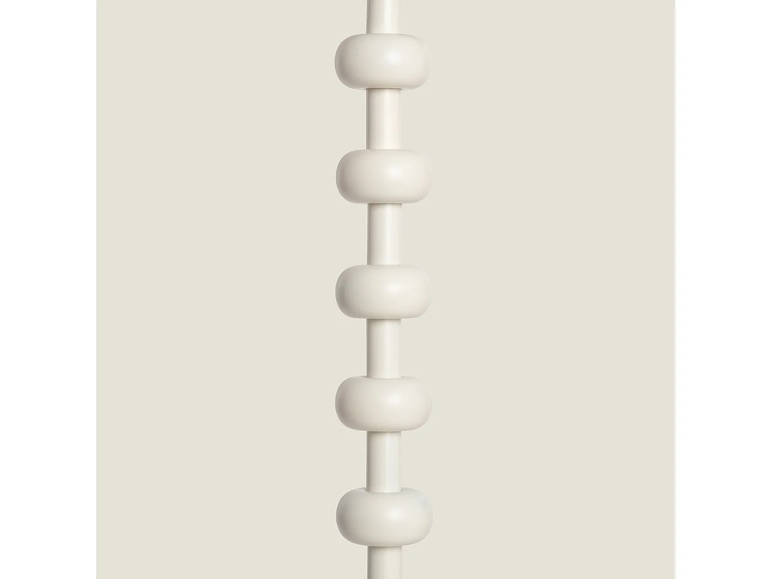 Lampadaire Métal et Lin Aimahar Blanc Gardénia