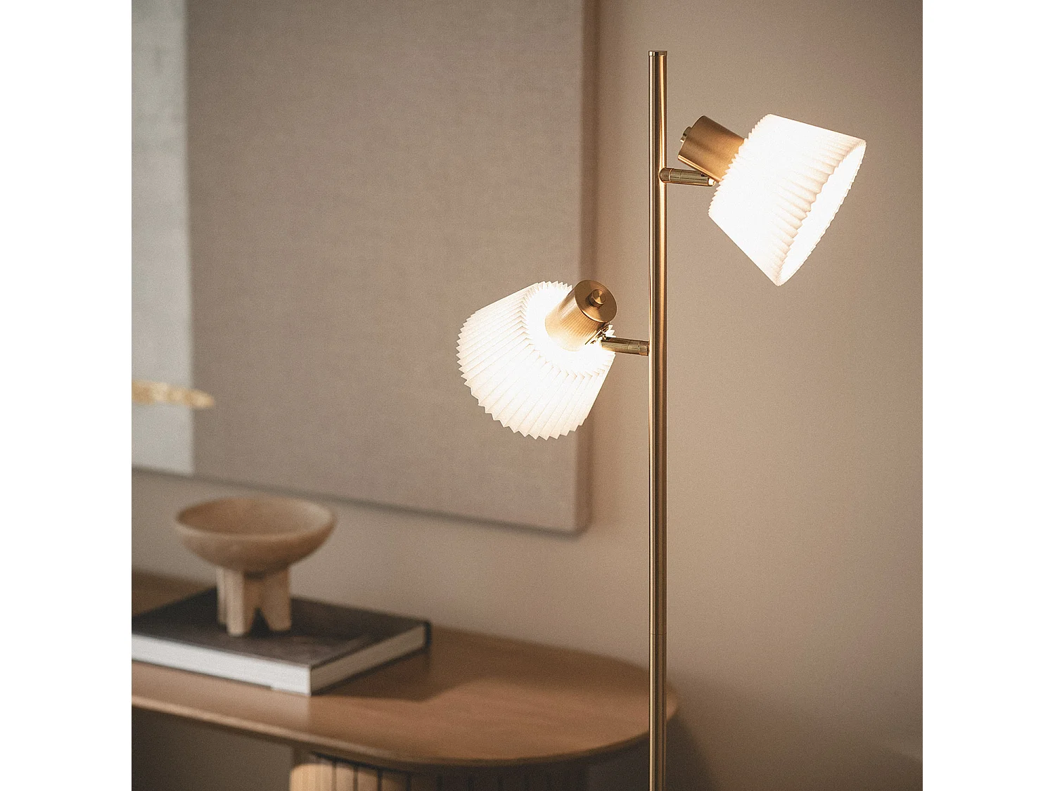 Lampadaire Métal Magda Blanc