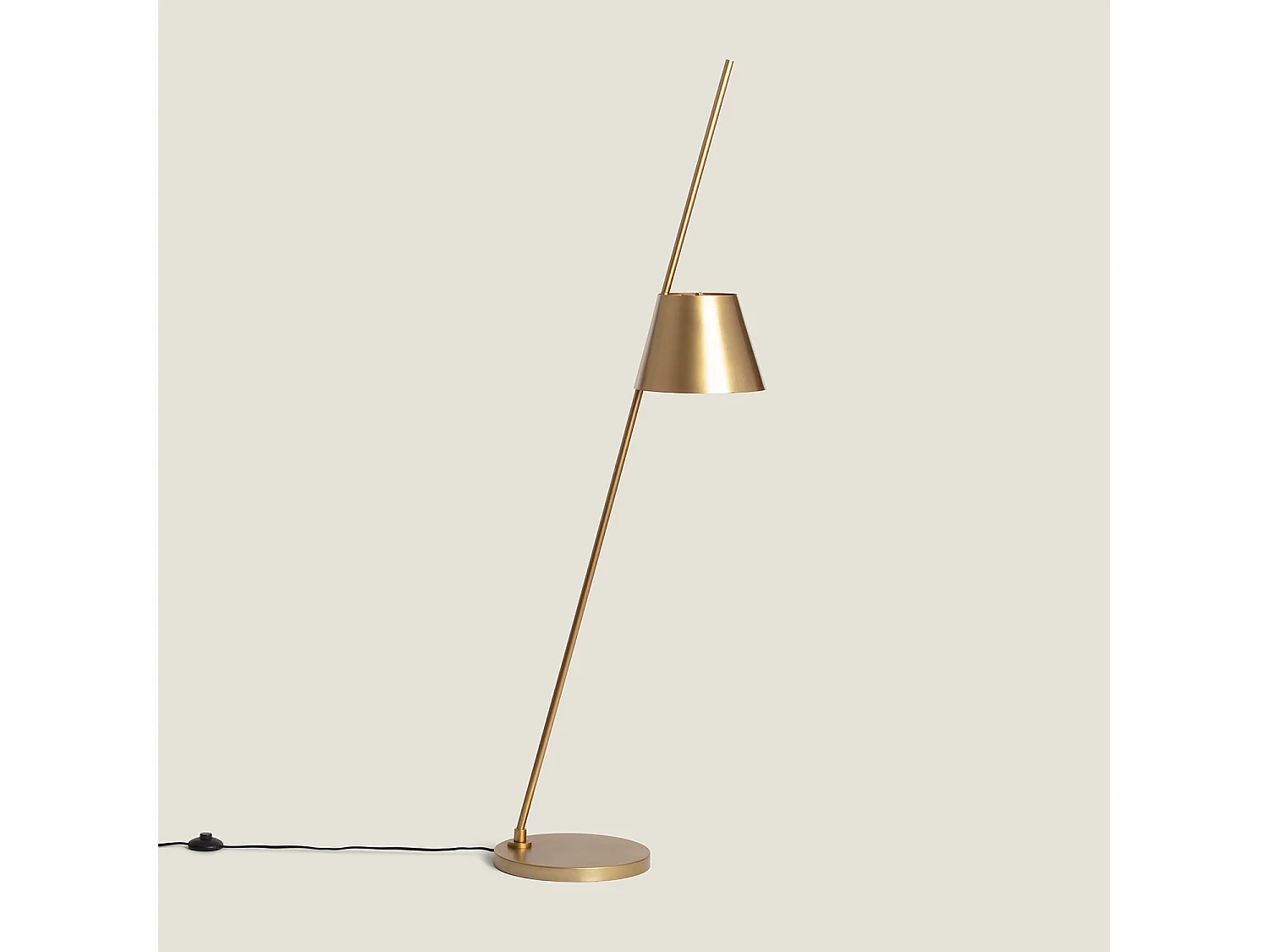 Lampadaire Métal Bardney Doré