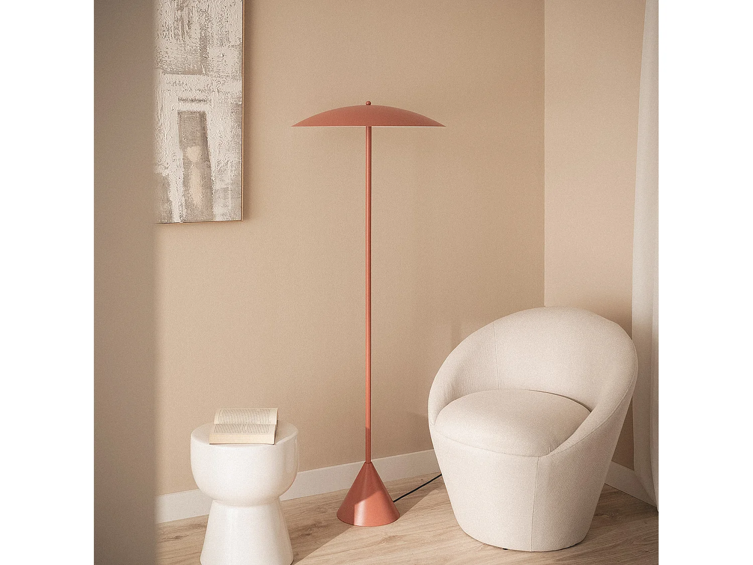 Lampada da Terra Metallo Irmah Terracotta