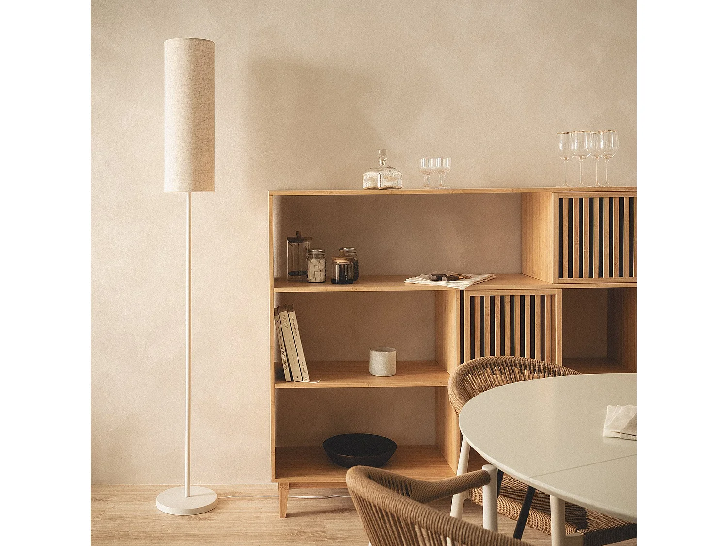 Lampadaire Métal Elan Blanc