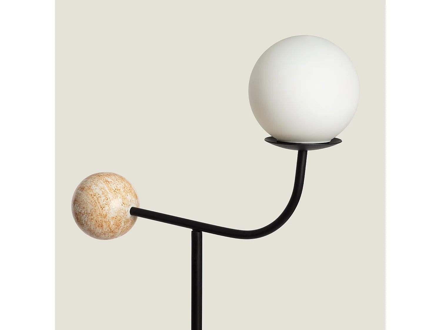 Lampadaire Métal Bradwall Noir