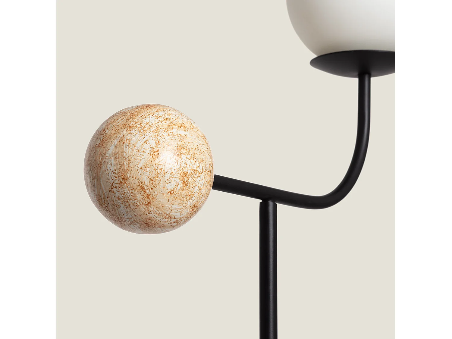 Lampadaire Métal Bradwall Noir