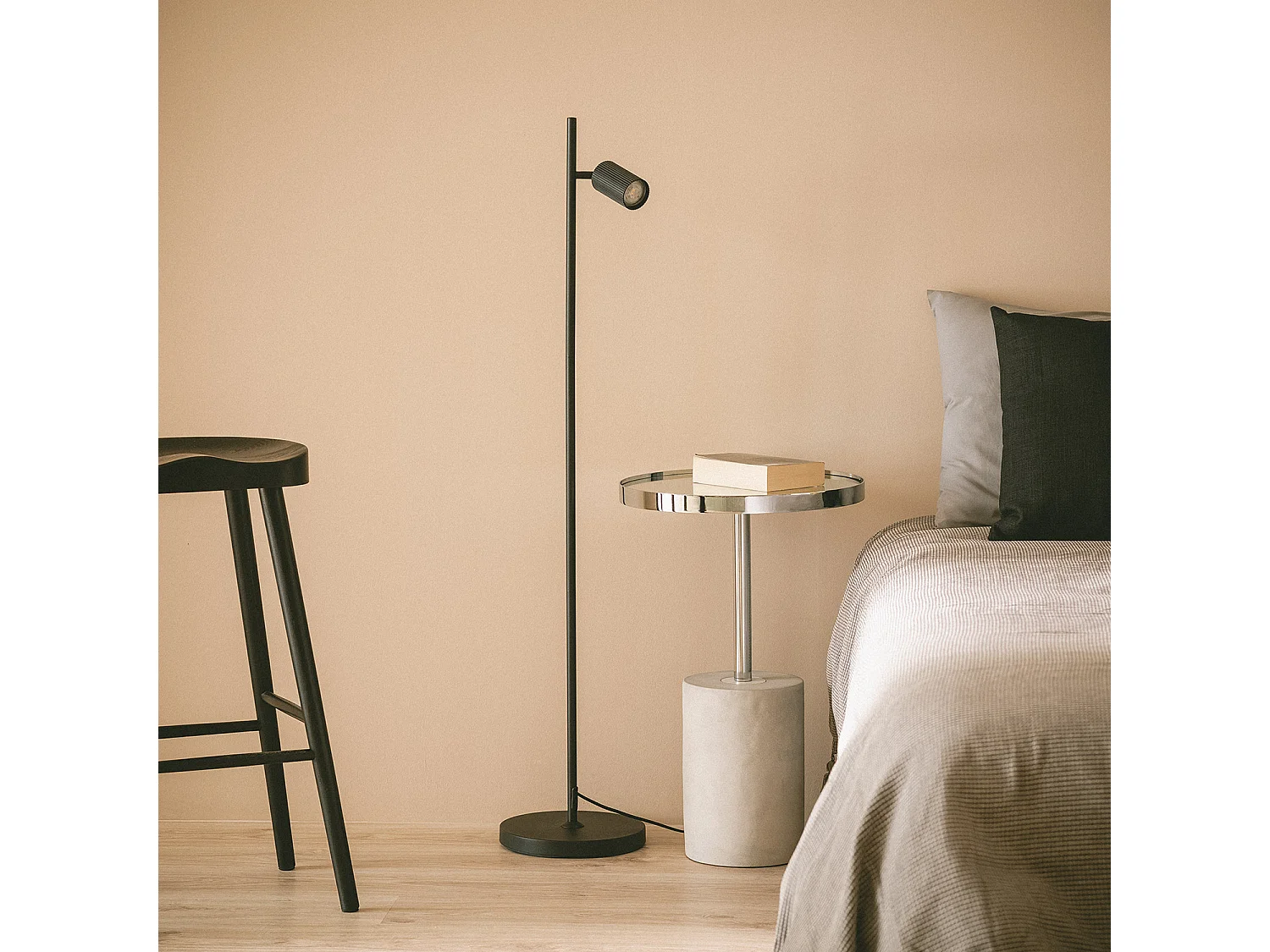 Lampadaire Aluminium Aritz Noir
