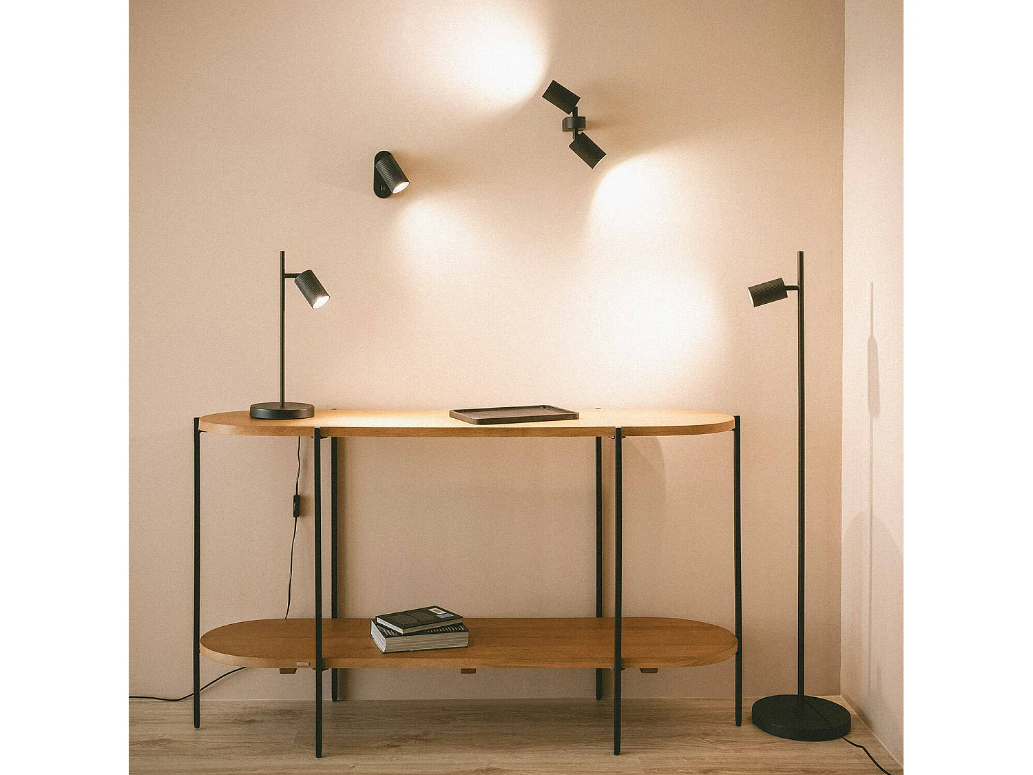 Lampadaire Aluminium Aritz Noir